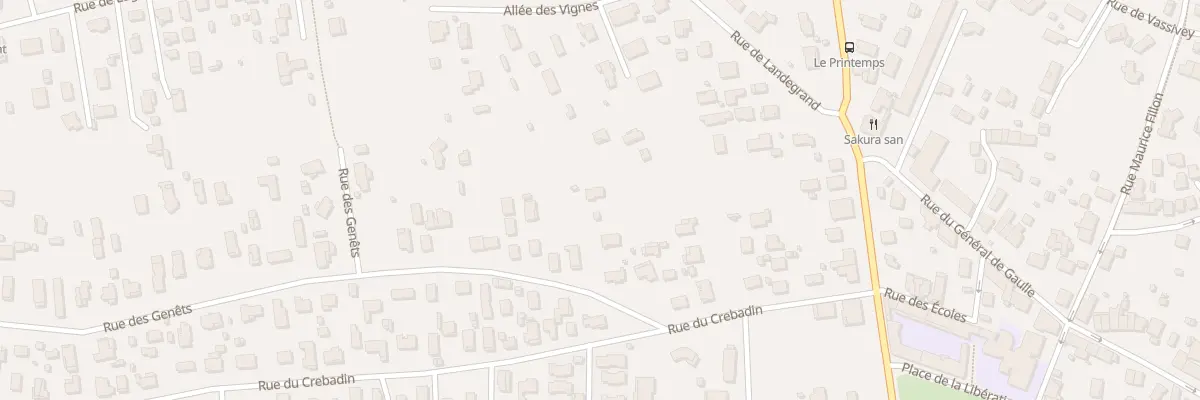 Plan du 6 Rue des Genêts à Parempuyre
