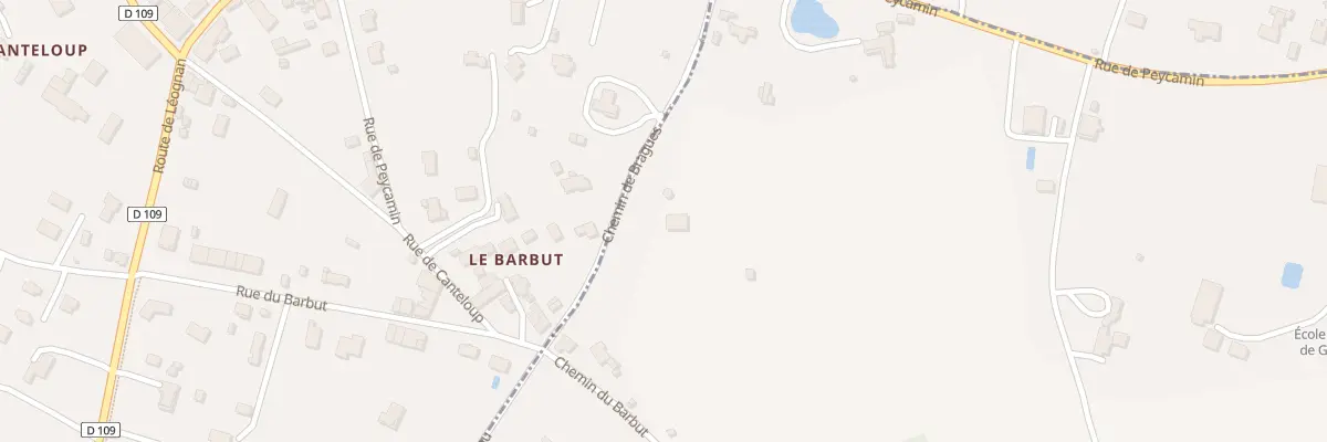 Plan du 18 Rue de Bragues à Léognan