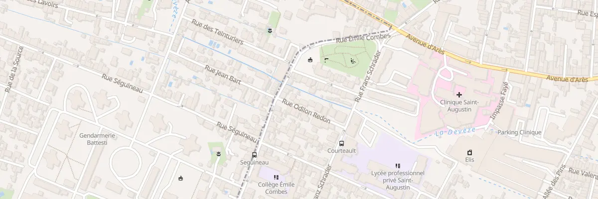 Plan du 8 Rue Odilon Redon à Bordeaux
