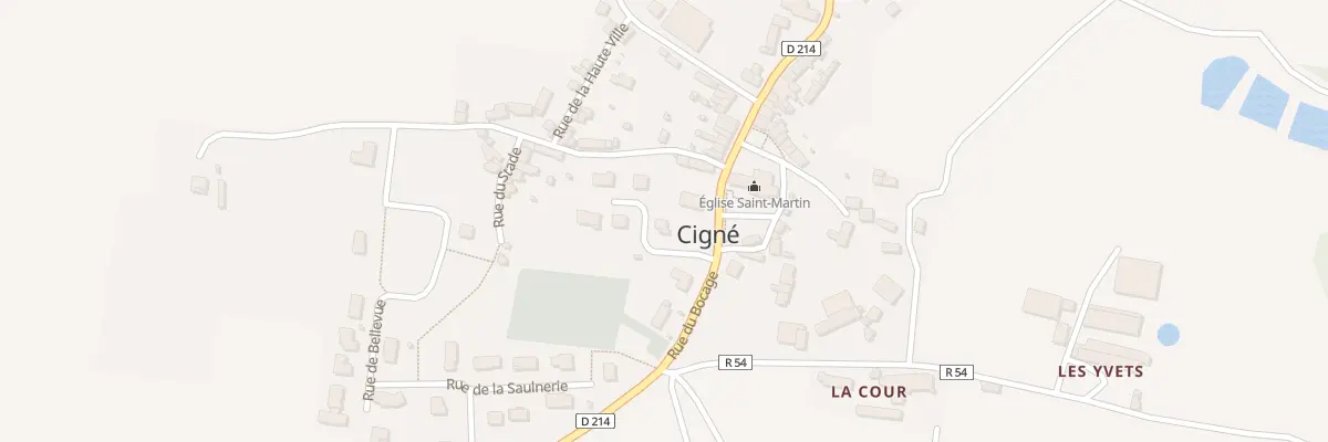 Plan du 2 Imp de la Charmille (cigne) à Ambrières-les-Vallées