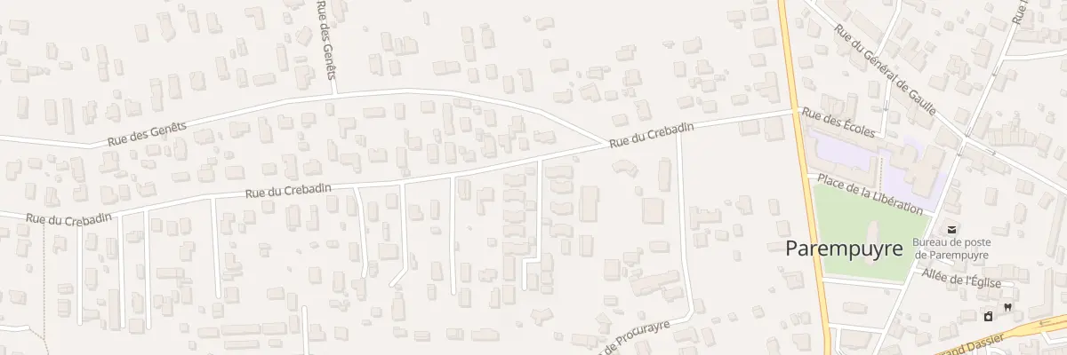 Plan du 25 Rue du Crebadin à Parempuyre