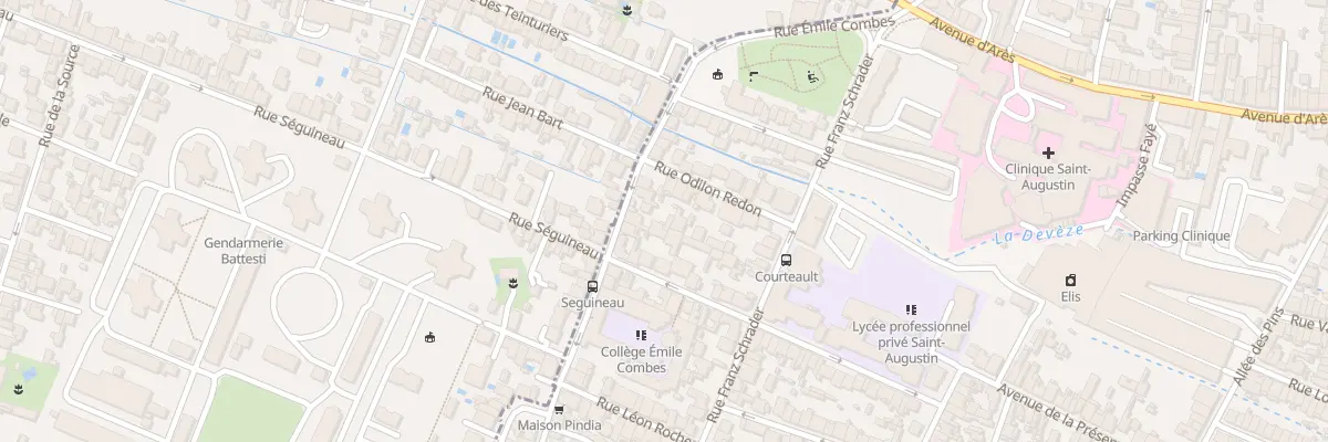 Plan du 60 Rue Émile Combes à Bordeaux