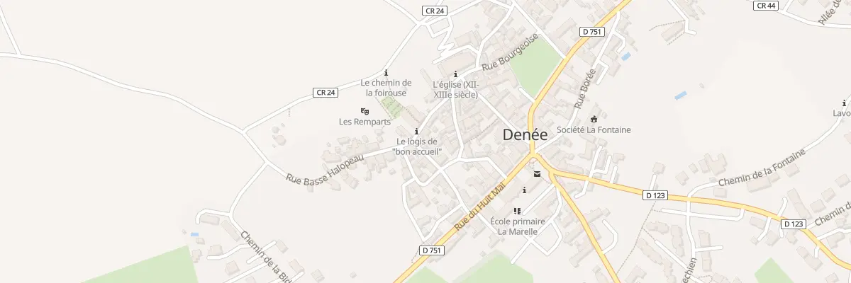 Plan du 2 Rue du Corps de Garde à Denée