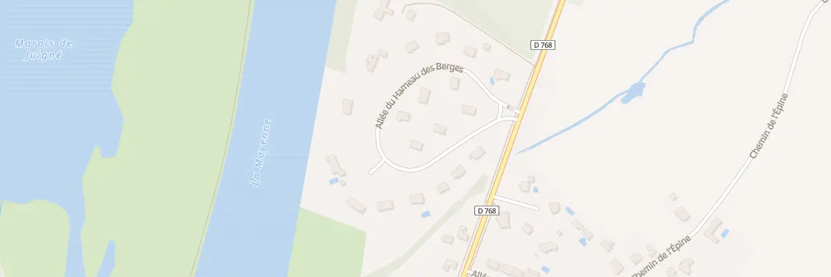 Plan du 7 All du Hameau des Berges à Montreuil-Juigné