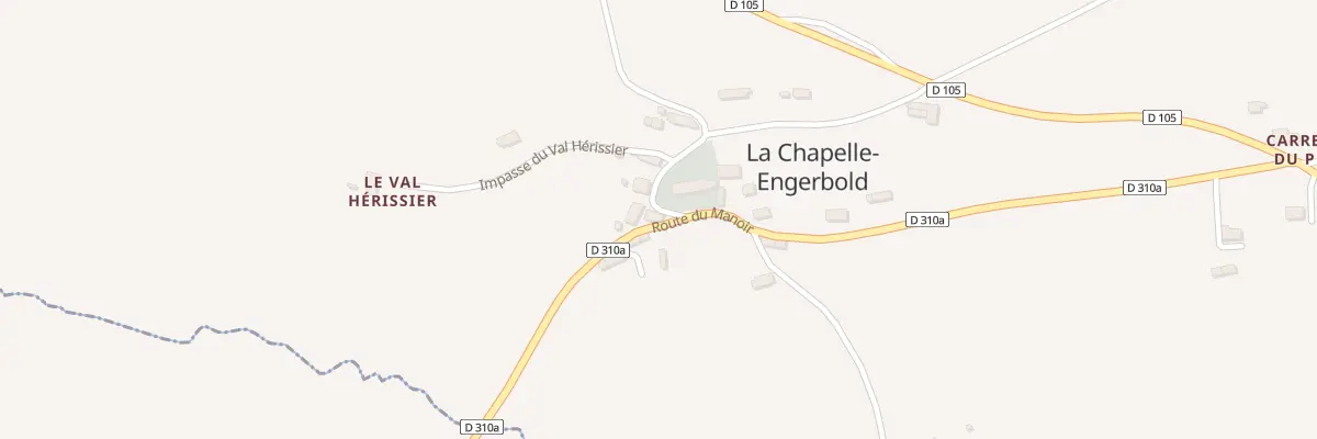 Plan du 8 Rte du Manoir -La Chapelle Eng à Condé-en-Normandie