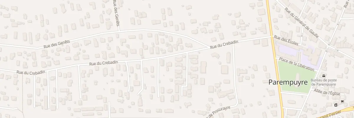 Plan du 27 Rue du Crebadin à Parempuyre