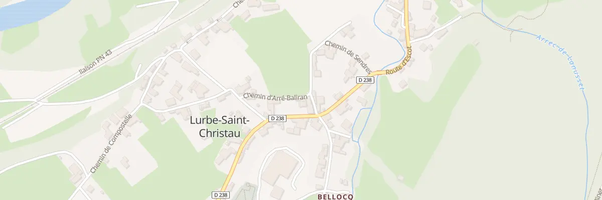 Plan du 2 Che d’Arre Baliran à Lurbe-Saint-Christau
