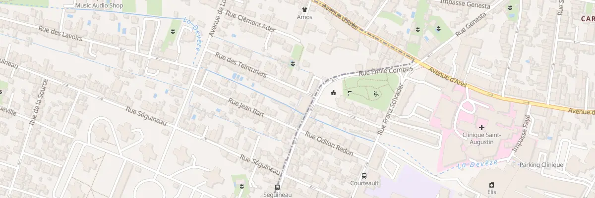 Plan du 4 Rue des Teinturiers à Mérignac