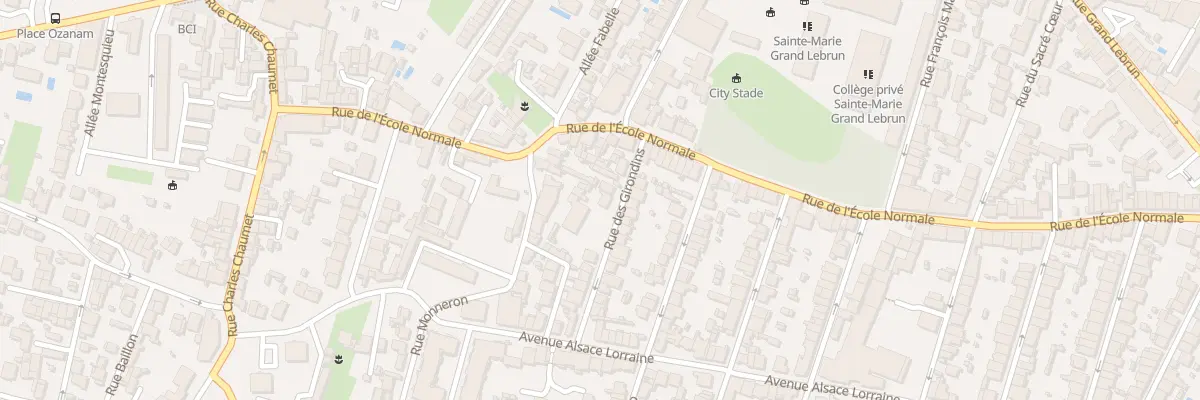 Plan du 9B Rue des Girondins à Bordeaux
