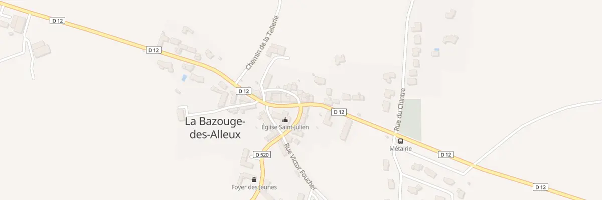 Plan du 1 Rle de la Chapelle Sainte Anne à La Bazouge-des-Alleux
