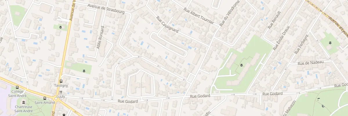 Plan du 52T Rue du Velodrome à Bordeaux