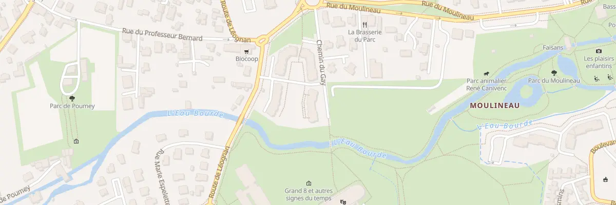 Plan du 22 Rte de Léognan à Gradignan