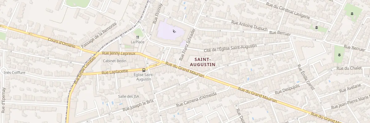 Plan du 105 Rue du Grand Maurian à Bordeaux