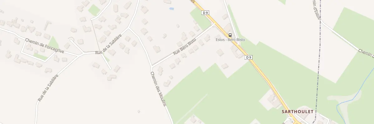 Plan du 11 Rue Bero Bisto à Estos