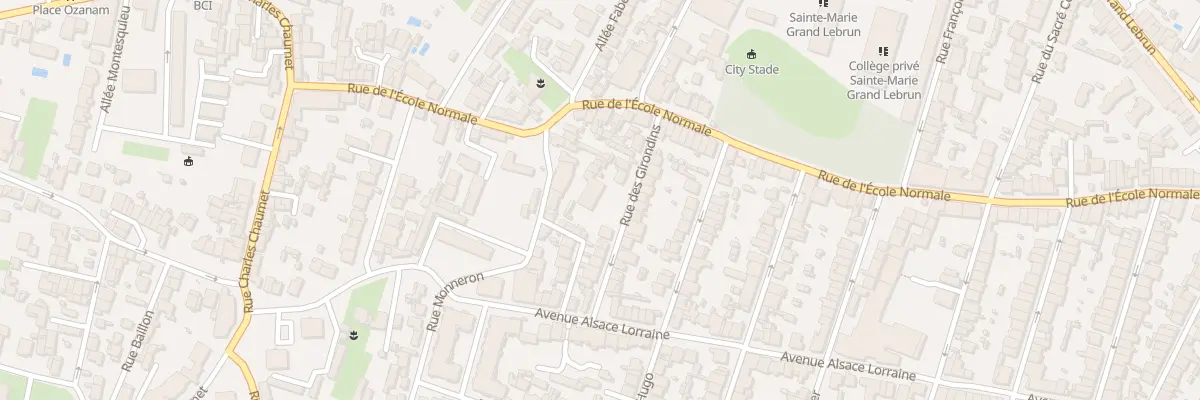 Plan du 9T Rue des Girondins à Bordeaux