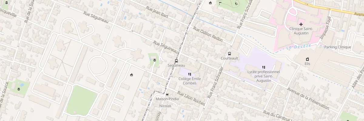 Plan du 74 Rue Emile Combes à Bordeaux