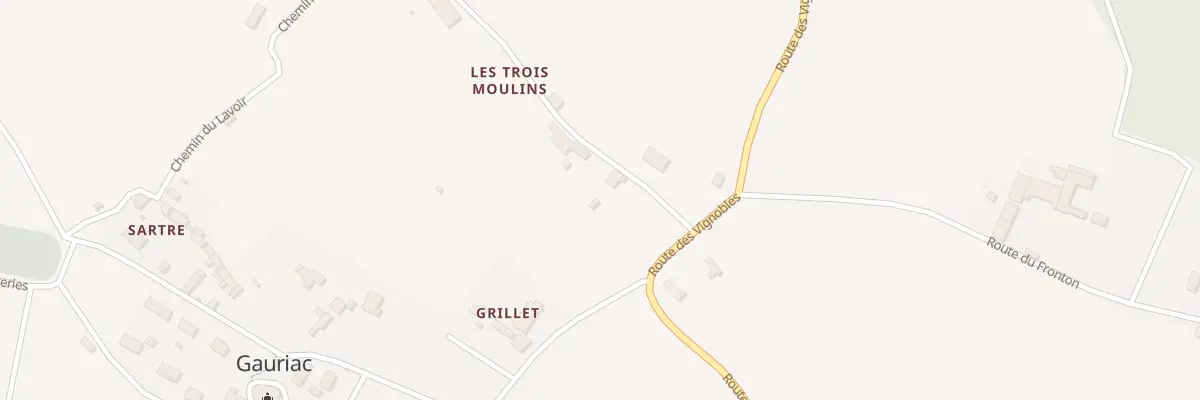 Plan du 1 Rte du Belvedere à Gauriac