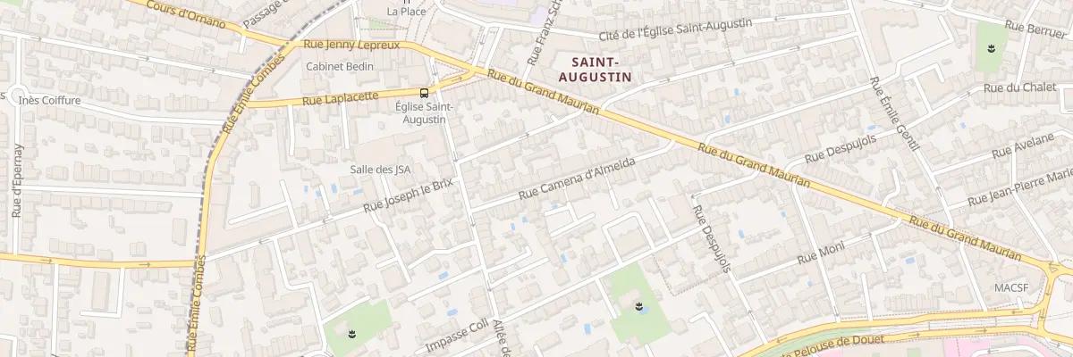 Plan du 83 Rue Camena d’Almeida à Bordeaux