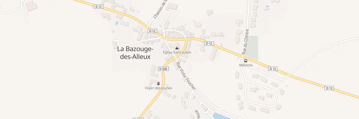 Plan du 1 Rue Victor Foucher à La Bazouge-des-Alleux