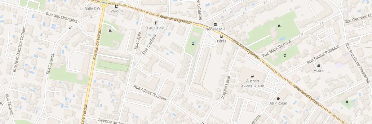Plan du 166B Av Eysines à Bordeaux
