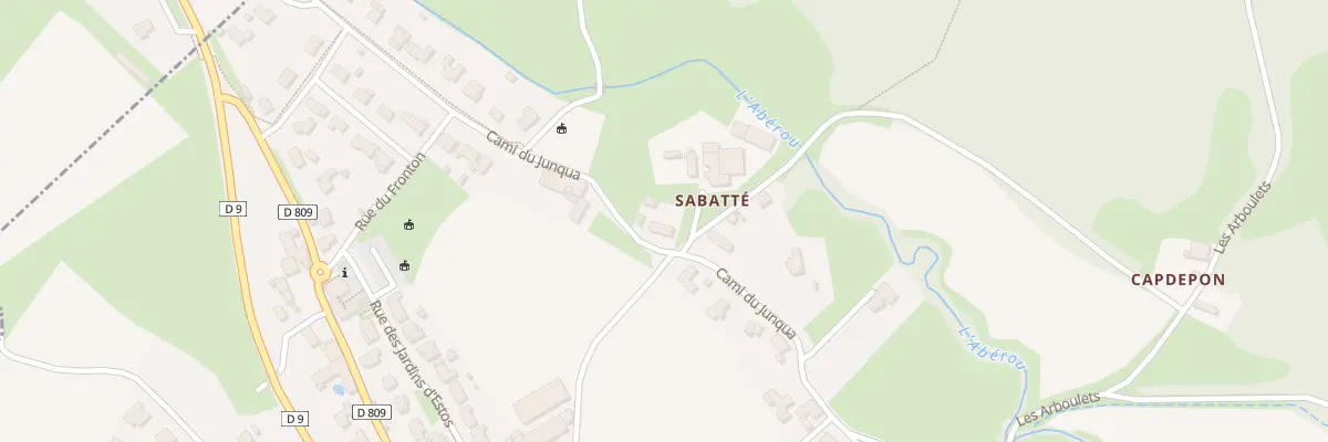 Plan du 34 Che Cami du Junqua à Estos
