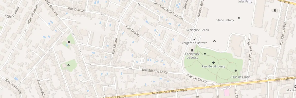 Plan du 38 Rue Détrois à Bordeaux