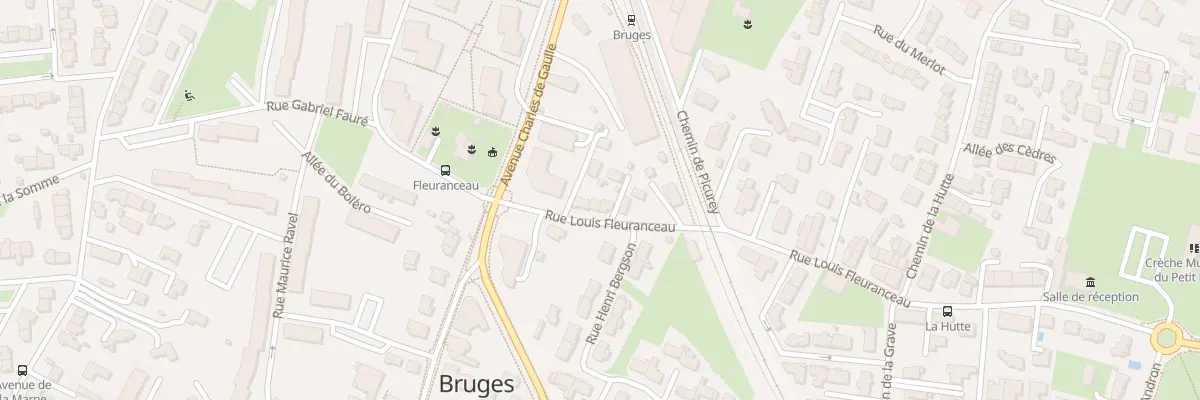 Plan du 8 Rue Louis Fleuranceau à Bruges
