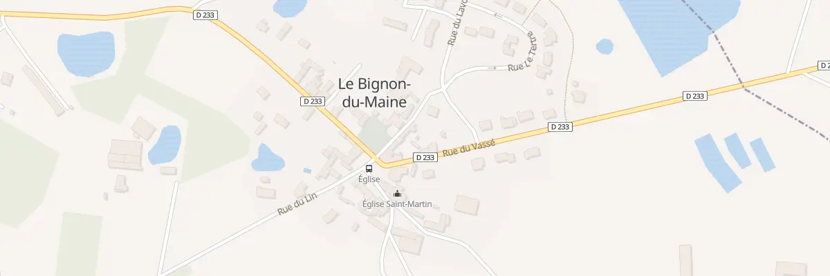 Plan du 7 All des Pêcheurs au Bignon-du-Maine