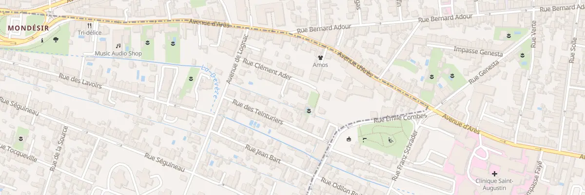 Plan du 20 Rue Clément Ader à Mérignac