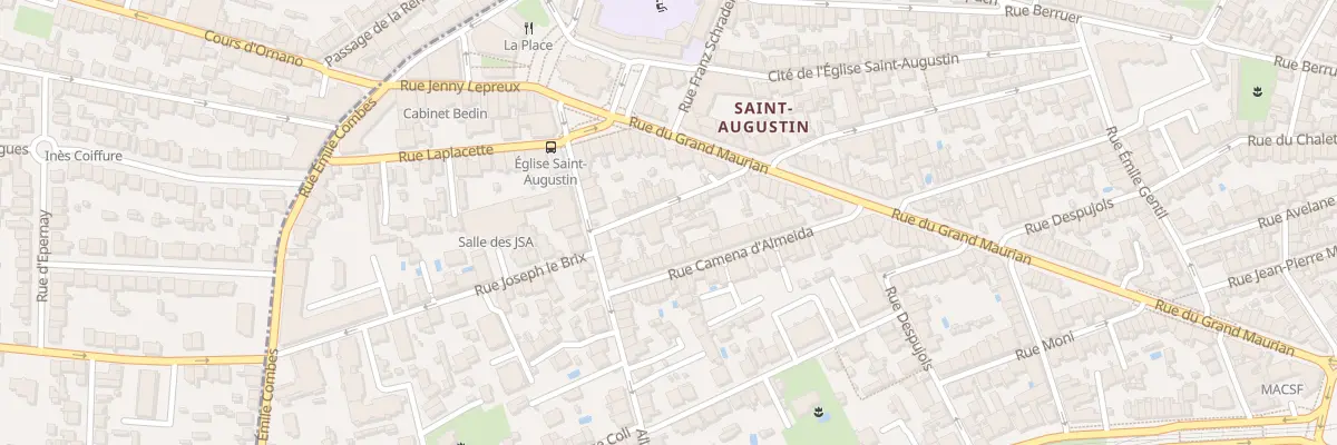 Plan du 84 Rue Sainte-Monique à Bordeaux