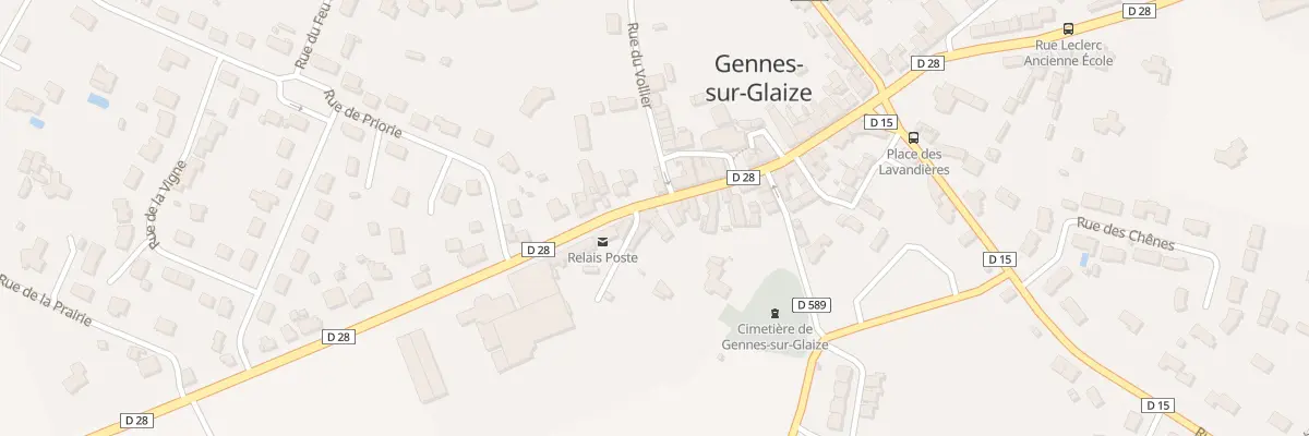 Plan du 10 Rue Division Leclerc à Gennes-Longuefuye