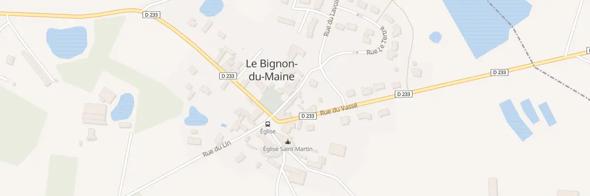 Plan du 9 All des Pêcheurs au Bignon-du-Maine