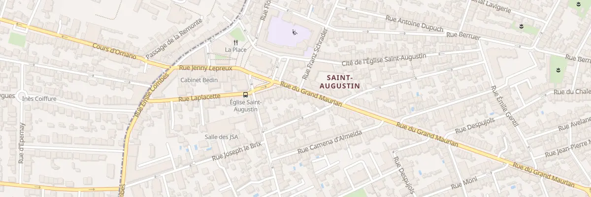 Plan du 106 Rue du Grand Maurian à Bordeaux