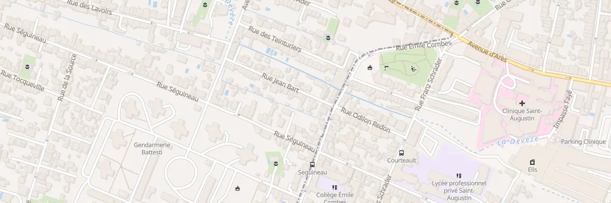 Plan du 6 Rue Jean Bart à Mérignac