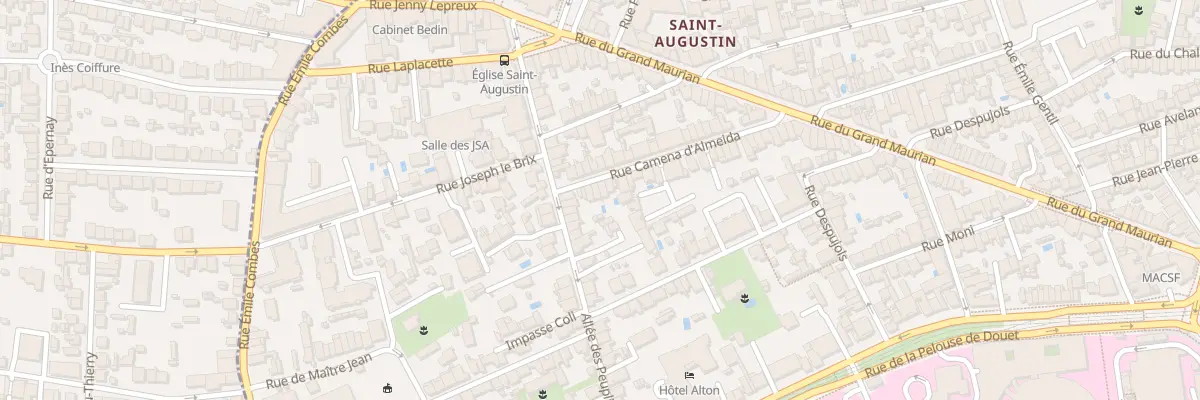 Plan du 100 Rue Camena d’Almeida à Bordeaux