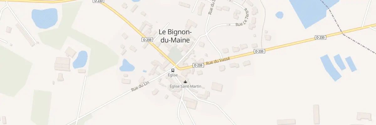 Plan du 2 Rue du Vassé au Bignon-du-Maine