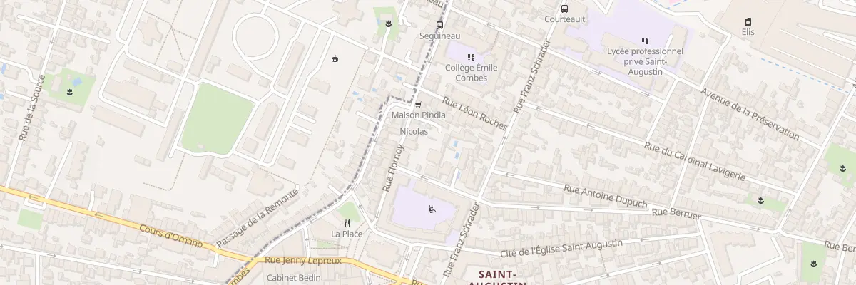 Plan du 10 Rue Flornoy à Bordeaux