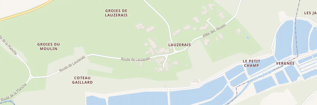 Plan du 34 Rte de Lauzerais à Saint-Vaize
