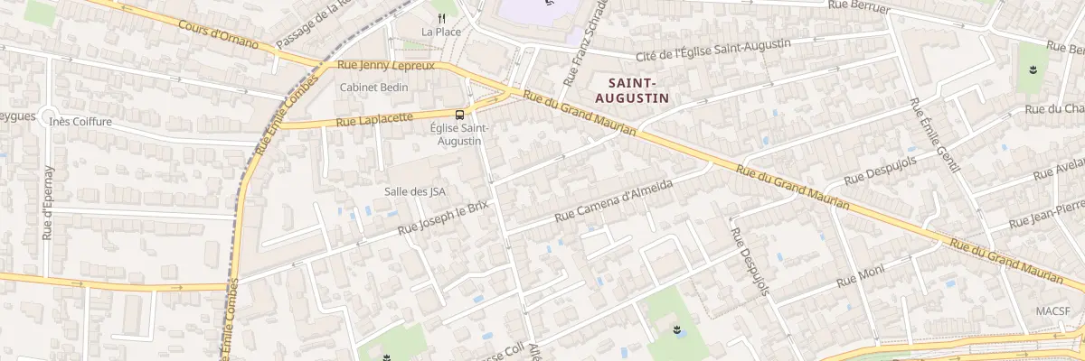 Plan du 86 Rue Sainte-Monique à Bordeaux
