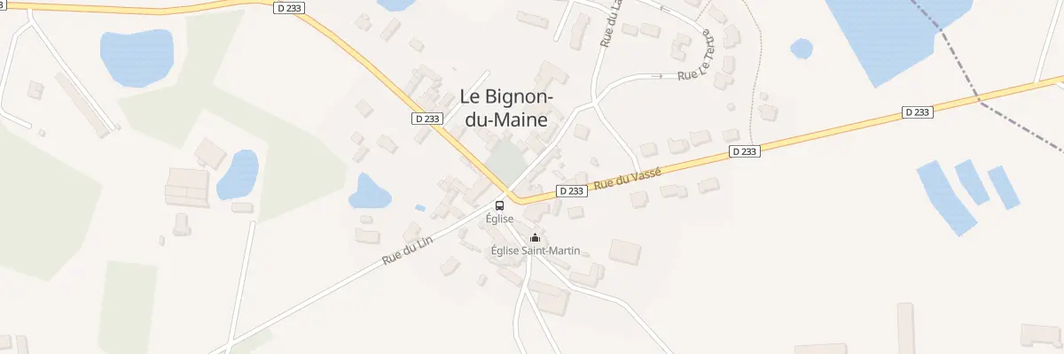 Plan du 5 All des Pêcheurs au Bignon-du-Maine