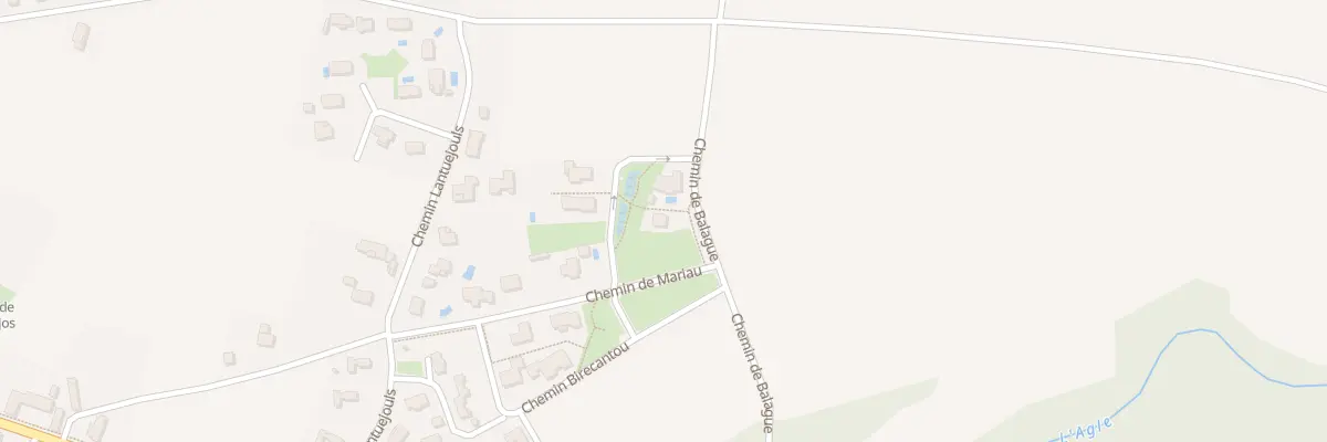 Plan du 3 Che de Ballague à Lacq
