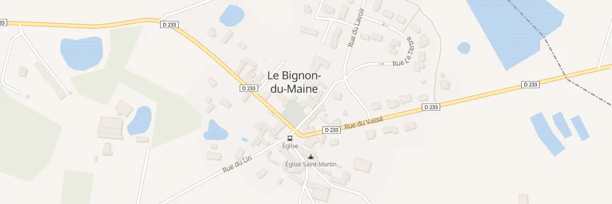 Plan du 4 All des Pêcheurs au Bignon-du-Maine