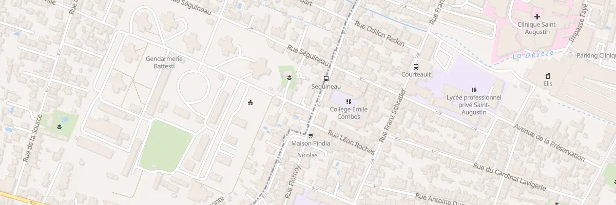 Plan du 85 Rue Émile Combes à Mérignac