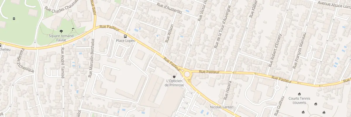 Plan du 161 Rue Pasteur à Bordeaux