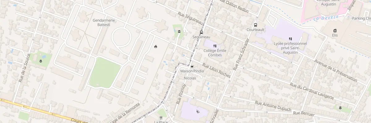 Plan du 93 Rue Émile Combes à Mérignac