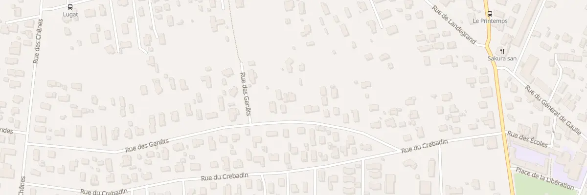 Plan du 20 Rue des Genêts à Parempuyre