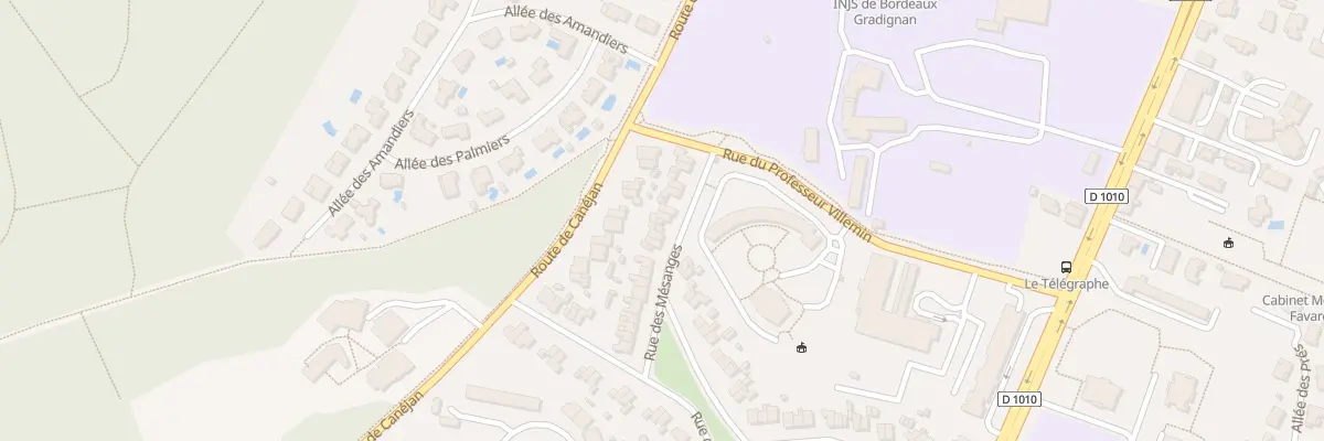 Plan du 24 Rue des Mésanges à Gradignan