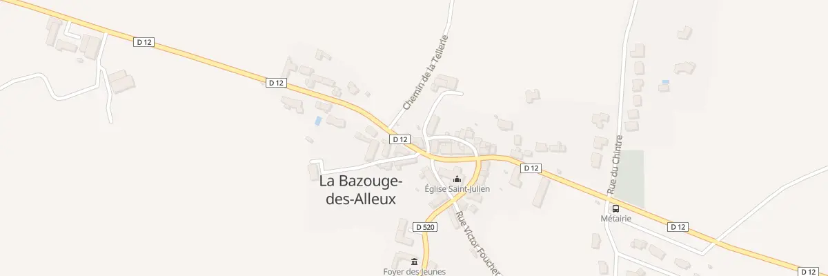 Plan du 8 Rue du Vieux Moulin à La Bazouge-des-Alleux