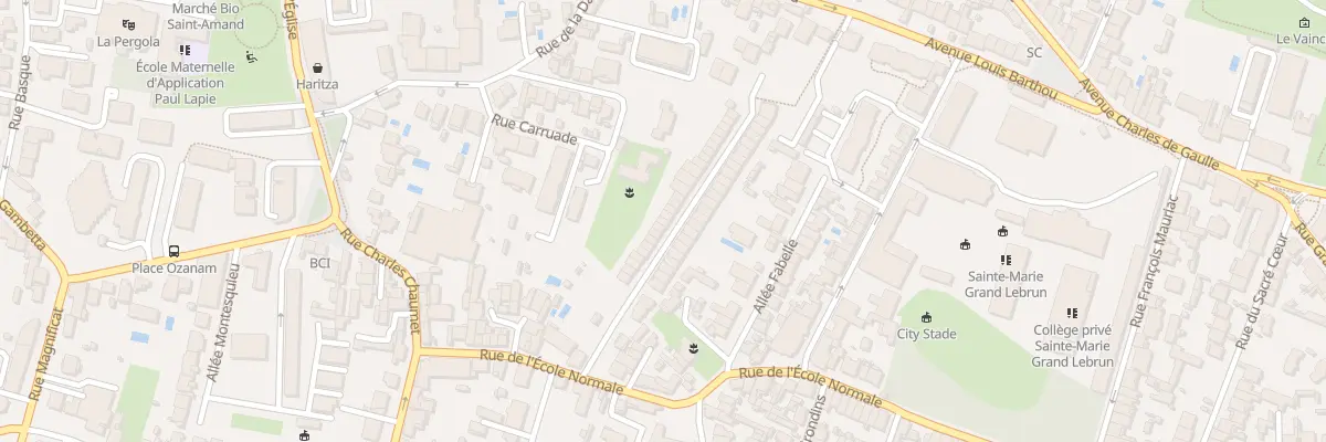 Plan du 173 Rue de l’École Normale à Bordeaux