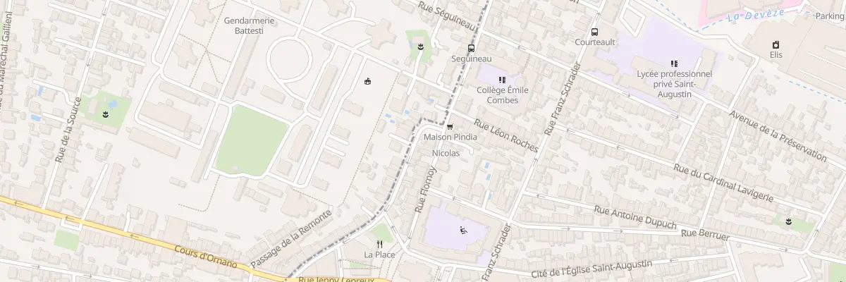 Plan du 96 Rue Émile Combes à Bordeaux